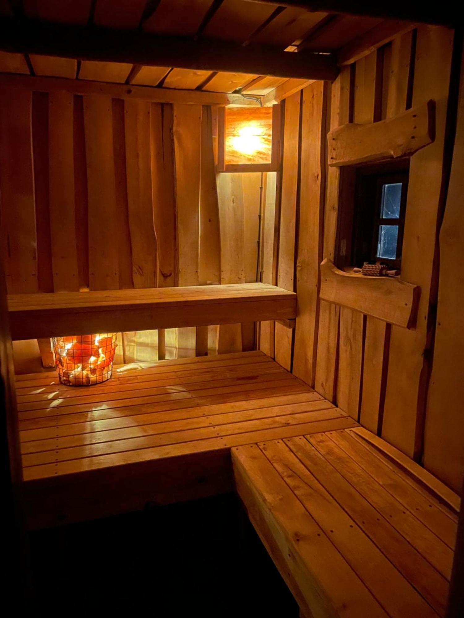 Dom Z Sauna - Lugiele Dzierwiany Bagian luar foto