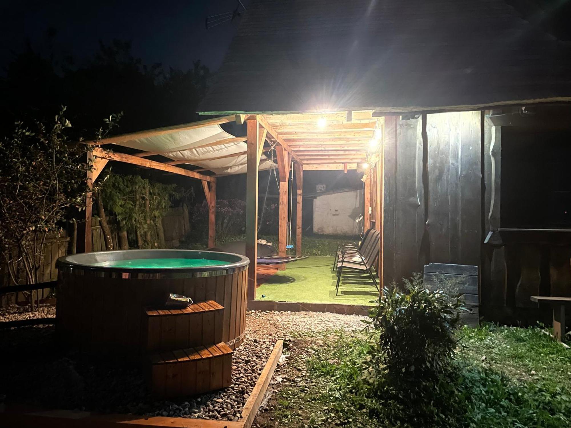 Dom Z Sauna - Lugiele Dzierwiany Bagian luar foto