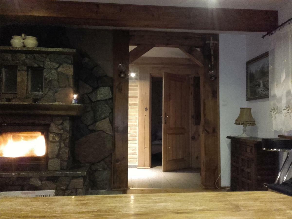 Dom Z Sauna - Lugiele Dzierwiany Bagian luar foto