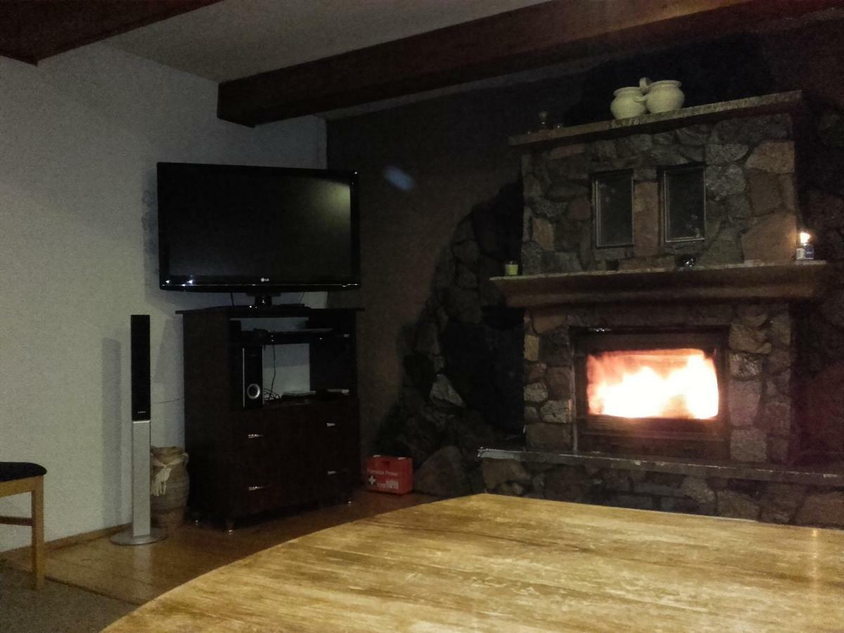 Dom Z Sauna - Lugiele Dzierwiany Bagian luar foto